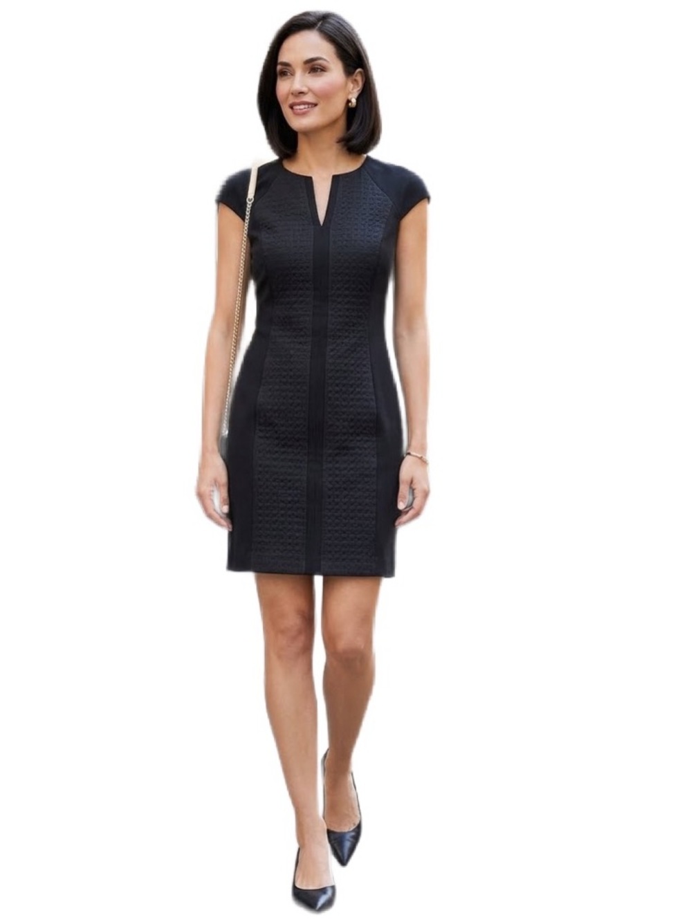 Laundry By Shelli Segal Black Quilted Lined Mini NWT